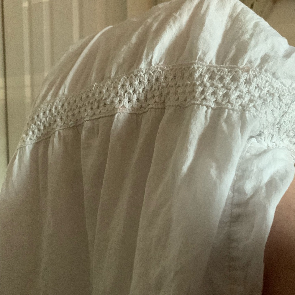 Cato White Smocked Top